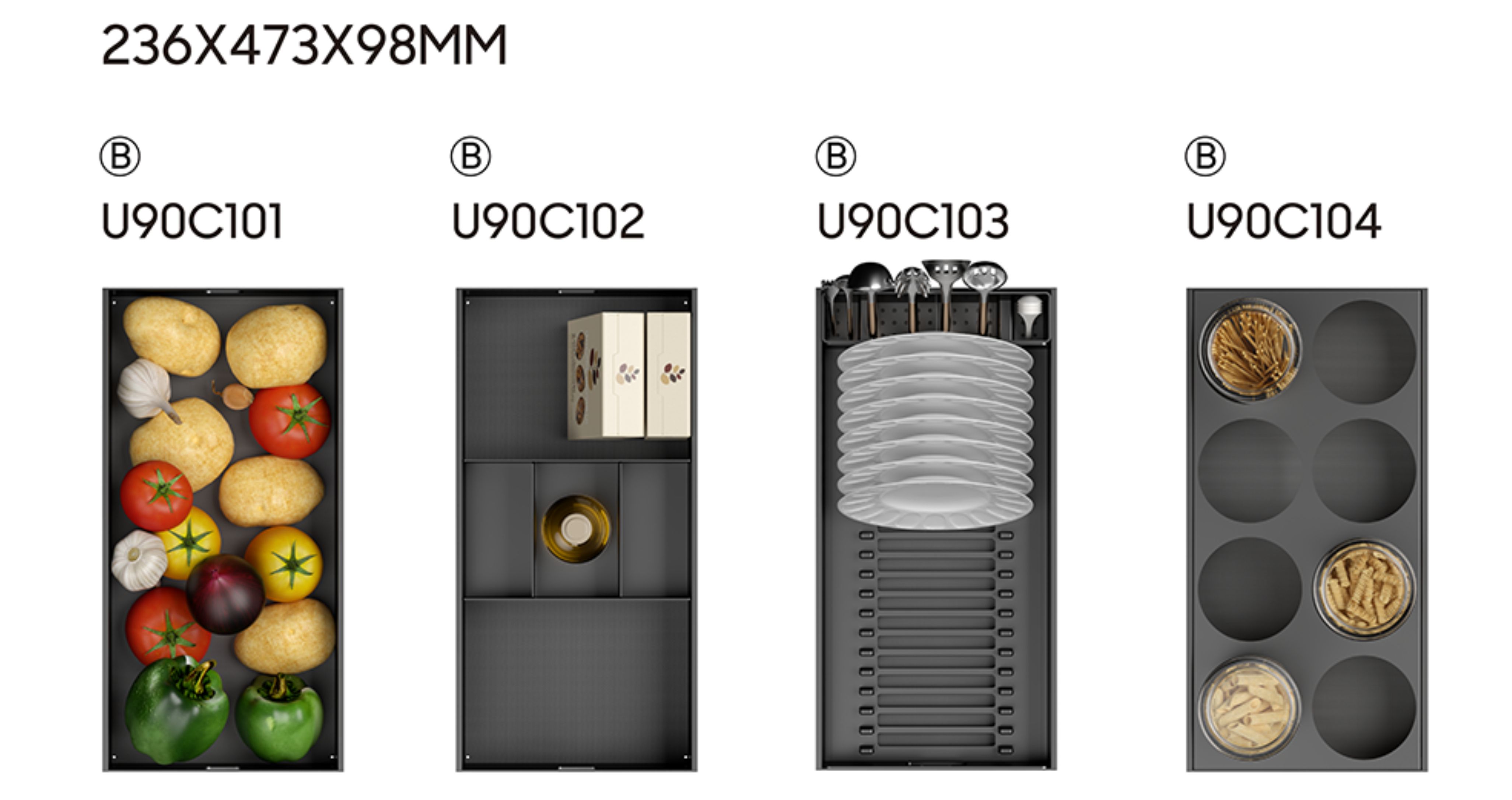 	
Rofi V Low Drawer Storage System