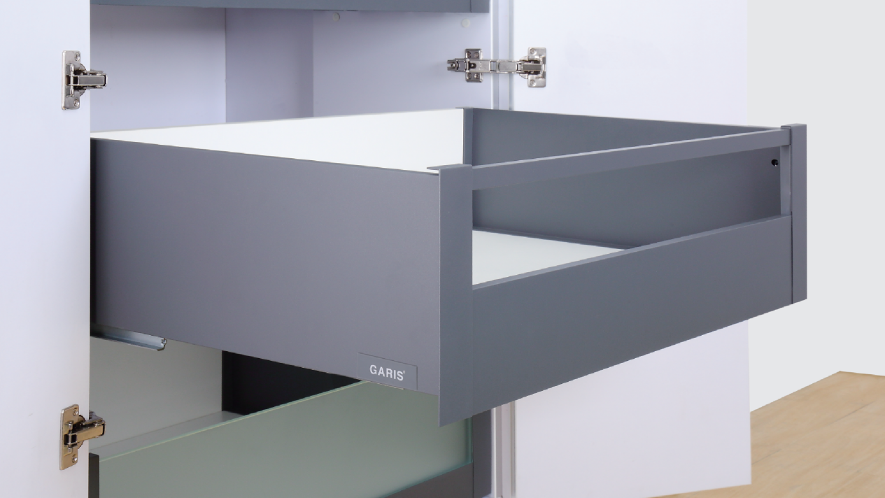 MINI box Drawer Slide - BL Slim Glass Tandem (8)