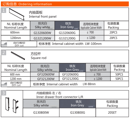 MINI box Drawer Slide - BL Slim Glass Tandem (9)